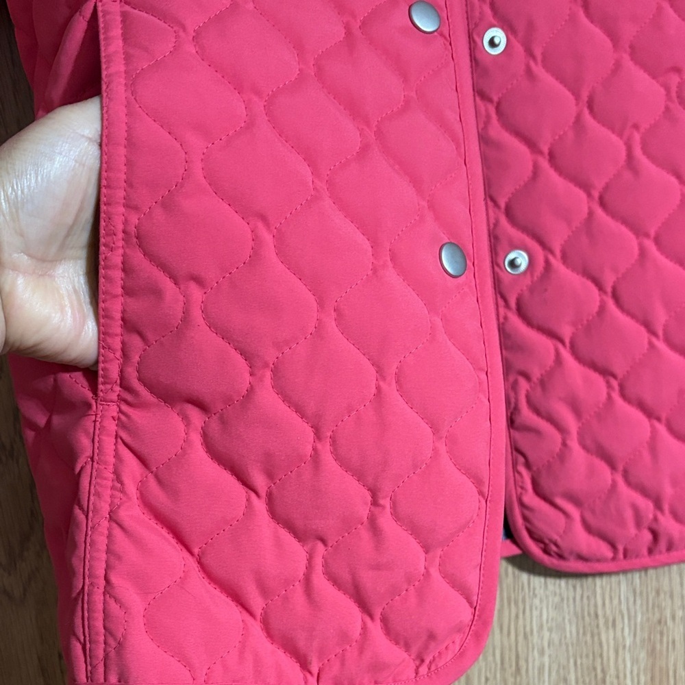 Karen Scott Coral Quilted Jacket - Picture 7 of 11